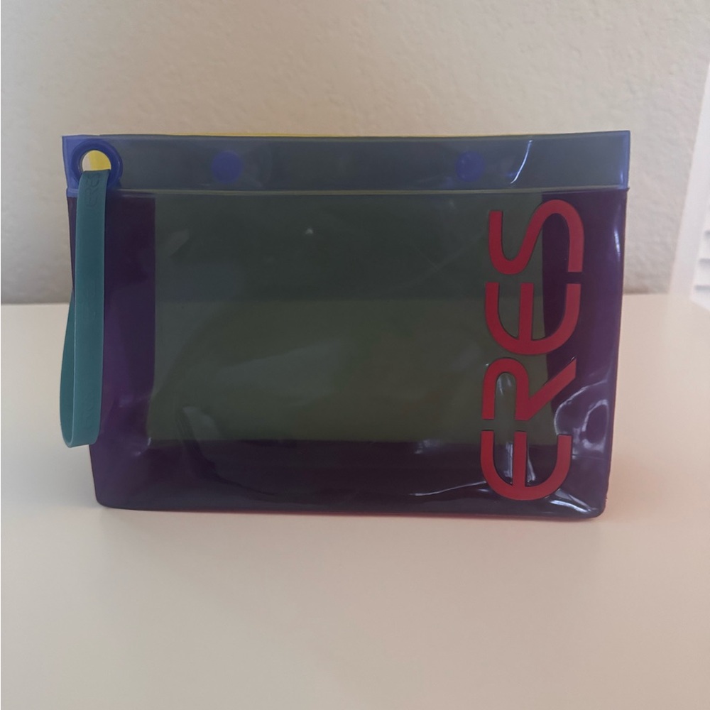 Eres Multicolor Transparent Pouch for cosmetics or travel!
